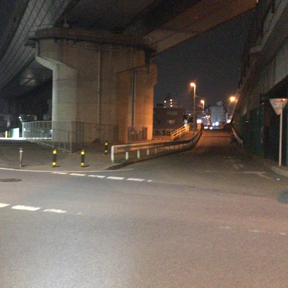 埼京線高架下を直進