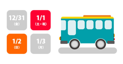 年末年始のバス運行状況（戸田市）