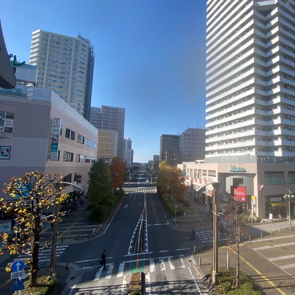 写真中央の先が戸田市方面