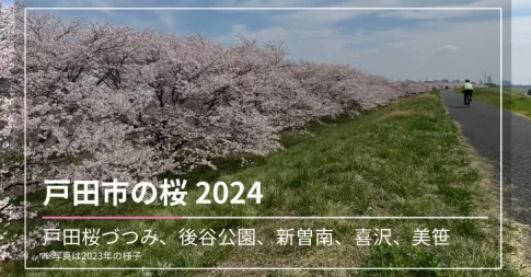 埼玉県戸田市の桜 2024