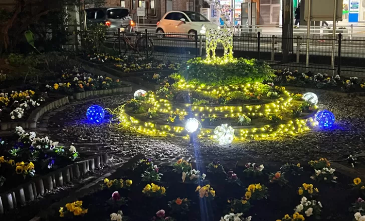 トダイルミ（戸田駅・東口前花壇）